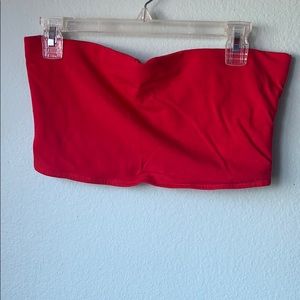 red brandy melville tube top